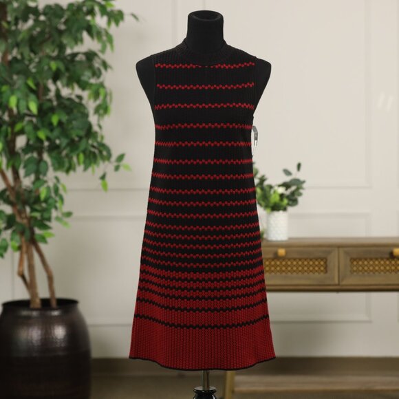 NEW NIC + ZOE Women’s Dress XS Black Red Sleeveless NWT - Picture 3 of 14
